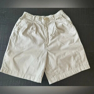 St Johns Bay Womens Size 8 Tan Bermuda Shorts 100% Cotton